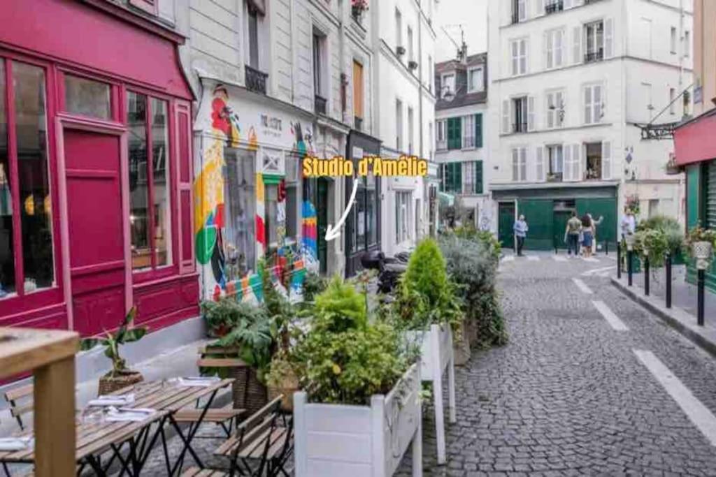 Amelie Poulain Studio In Heart Of Montmartre Paris Exterior foto